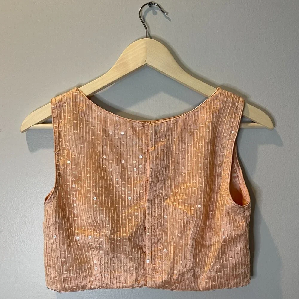 Peach Lehenga for Indian Wedding - Picture 4 of 16